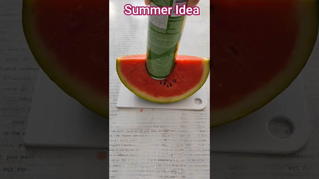 Summer Idea! Arbuzowy l&oacute;d :) #summer #summerideas #arbuz #watermelon #icecream