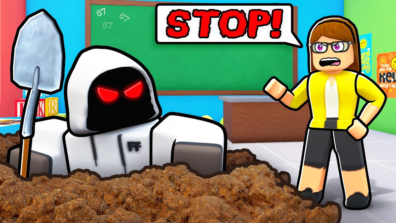 ROBLOX DIG TO ESCAPE DETENTION!