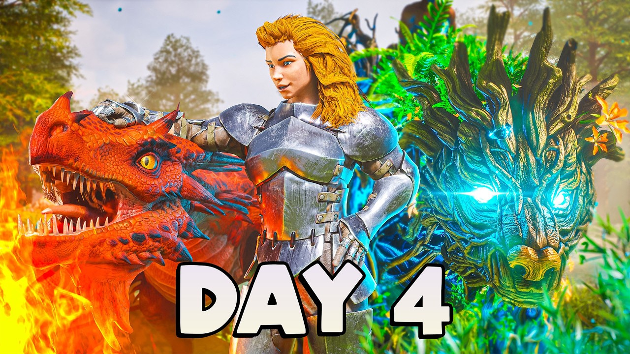SOLO Raising An Elderclaw & Fire Wyvern On ARK Day 4!