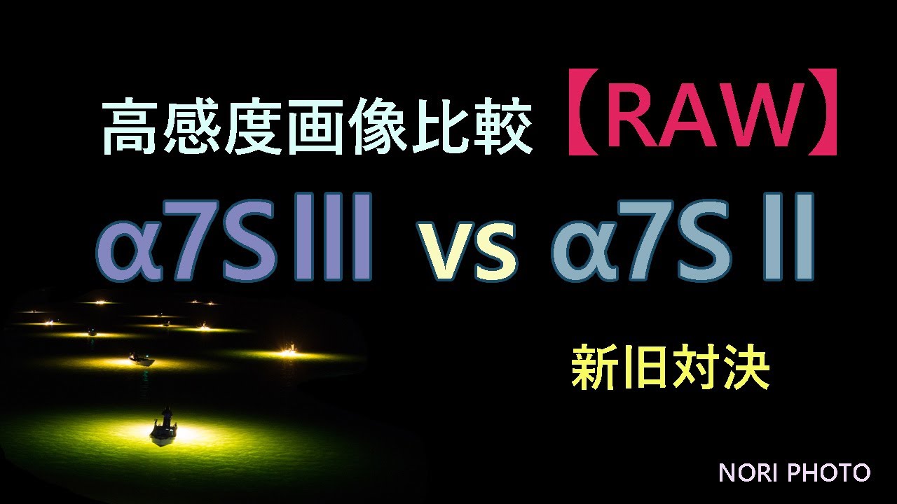 SONY &alpha;7SⅢ vs &alpha;7SⅡ 高感度・新旧対決。RAWデータ。