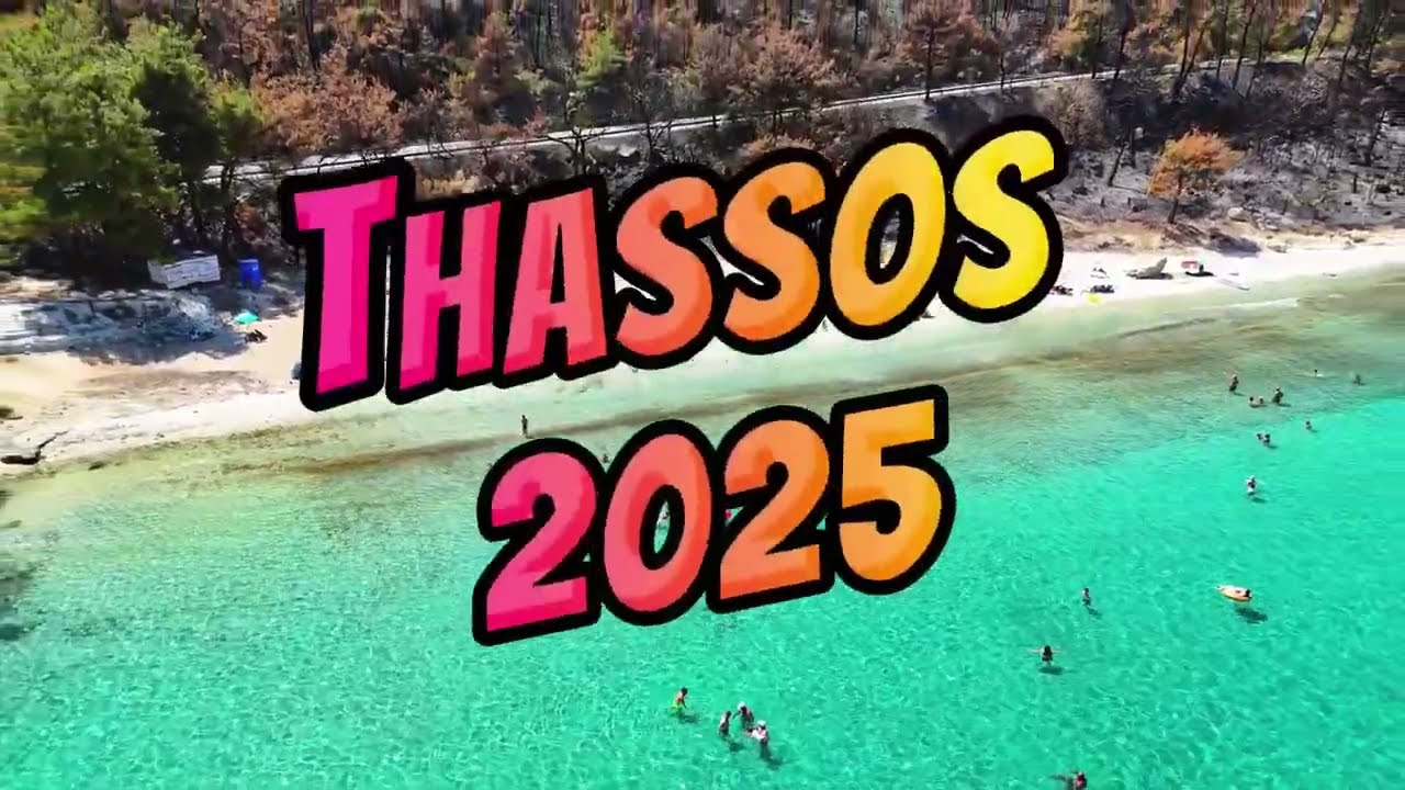THASSOS: Pachis & Glikadi Plajları | 4K Drone