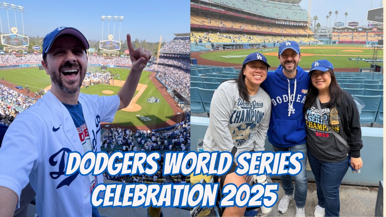 Празднование Мировой серии Dodgers 2025 на стадионе Dodger Stadium
