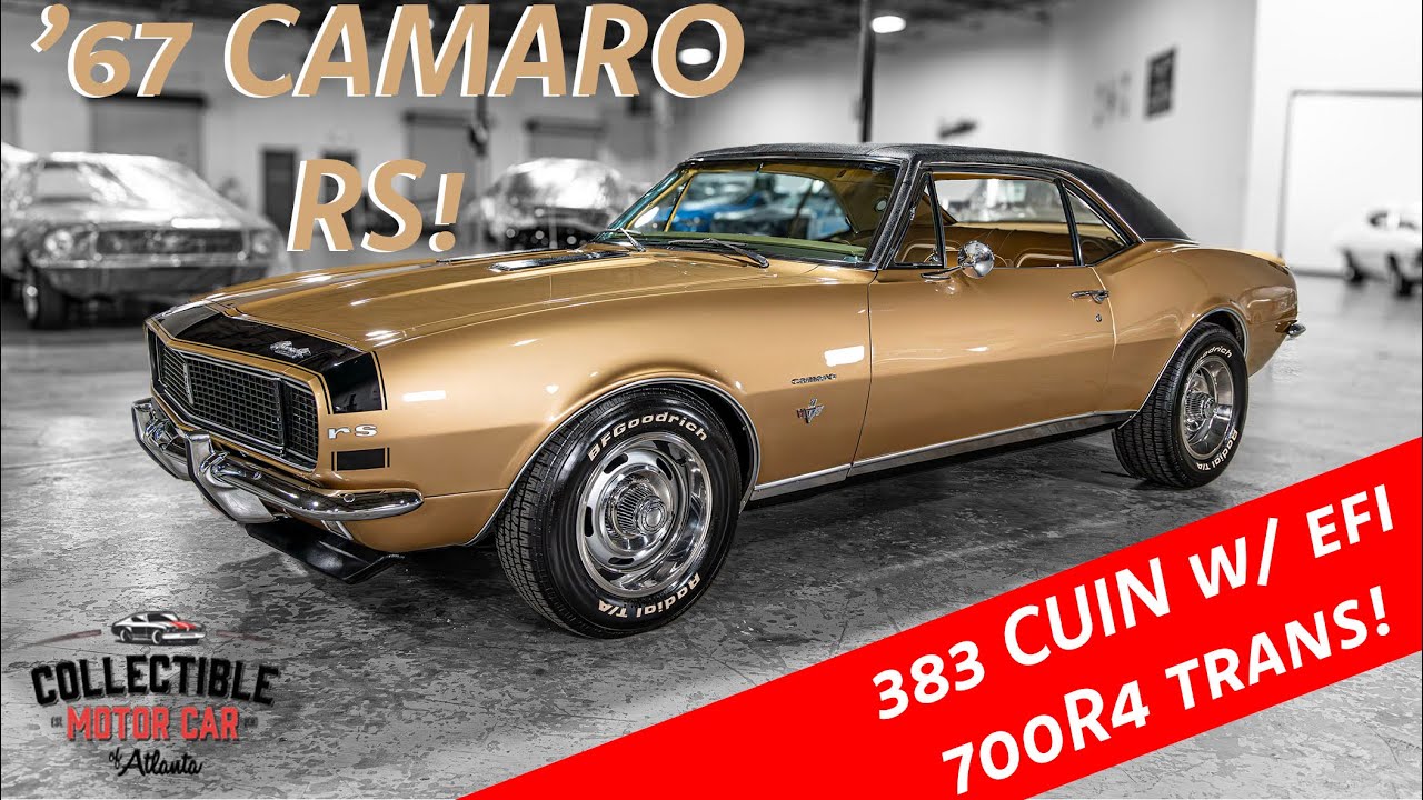 GOLD OVER GOLD 1967 Chevrolet Camaro RS - Collectible Motorcar of Atlanta