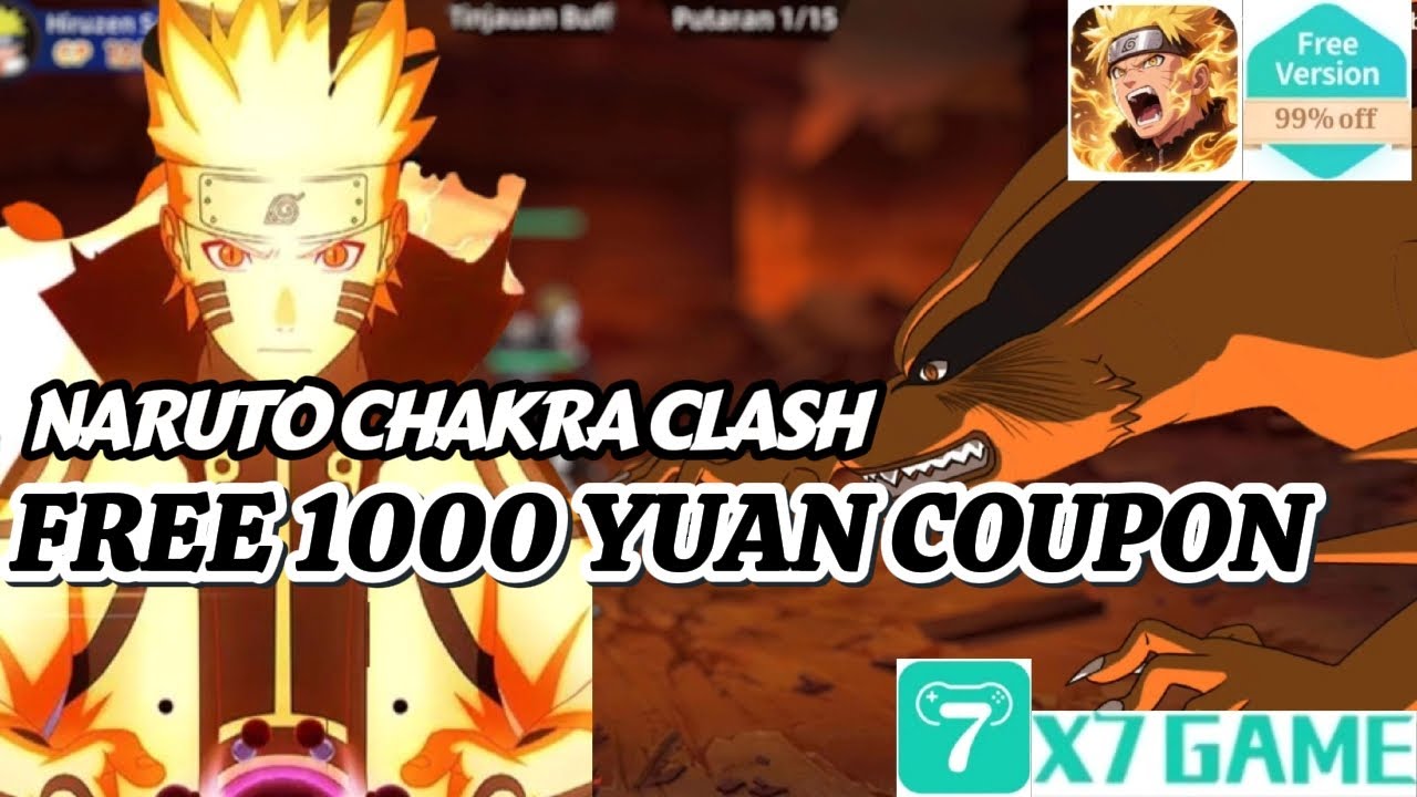 BARU RILIS MASI ANGET GAME NARUTO CHAKRA CLASH FREE 1000 YUAN COUPON & GIFT CODE YANG GA KIKIR