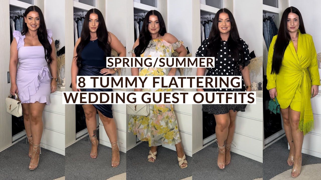 TUMMY FLATTERING WEDDING GUEST OUTFITS- EAT AND DRINK ALL DAY IN.