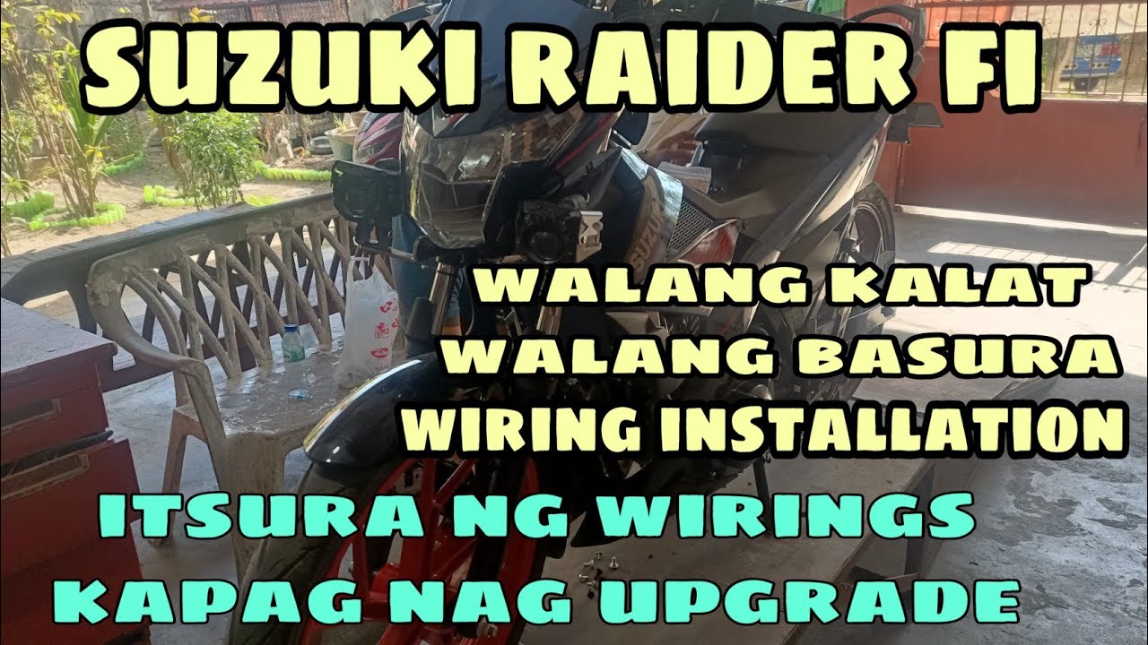 SUZUKI RAIDER FI 150 POWER UPLINES WIRING INSTALLATION