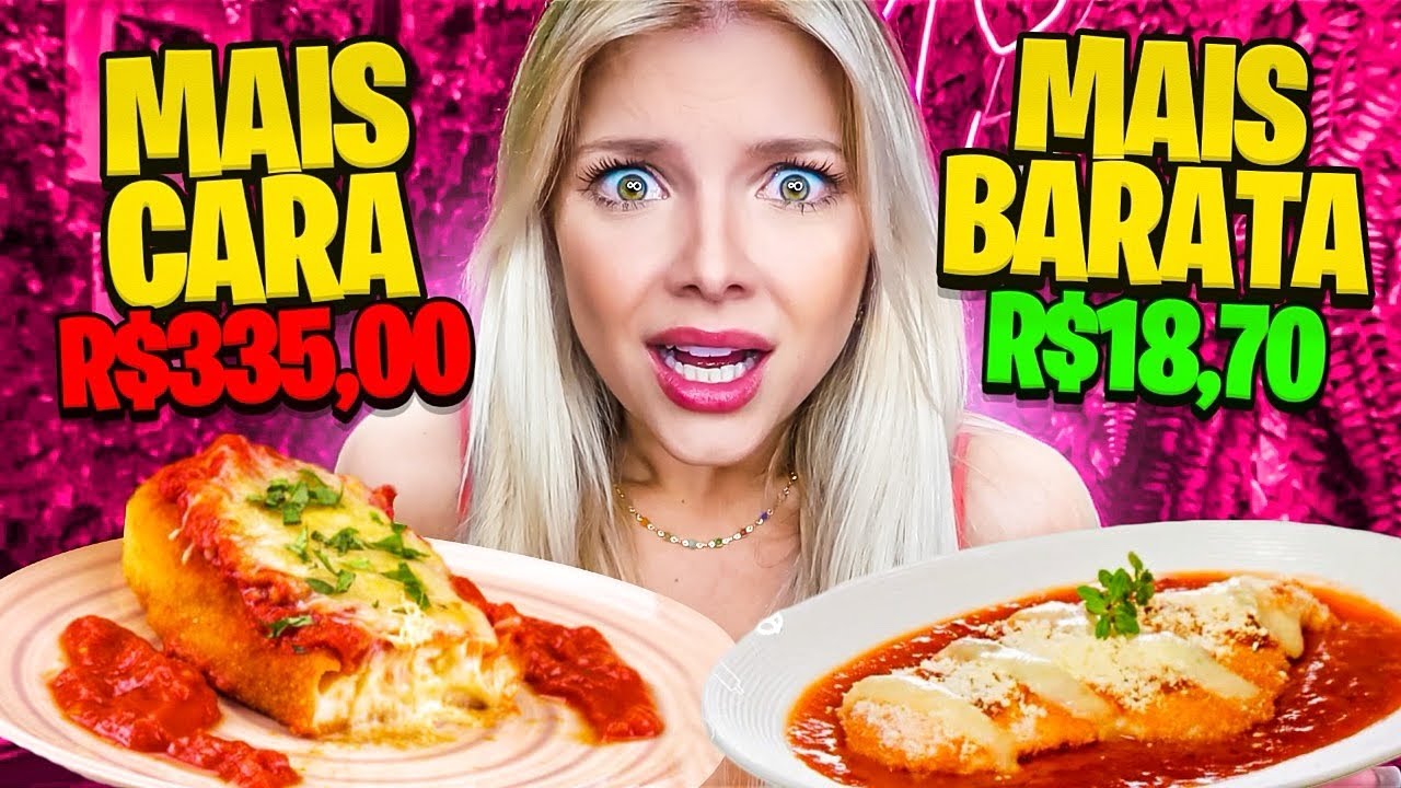COMPAREI A PARMEGIANA MAIS CARA E A MAIS BARATA DO APLICATIVO!!