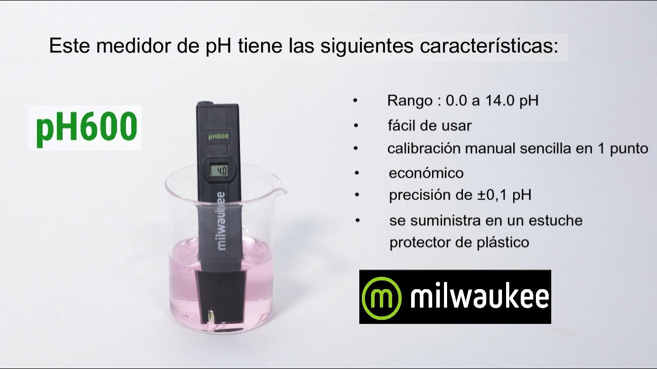PH600 Medidor de PH económico de Milwaukee