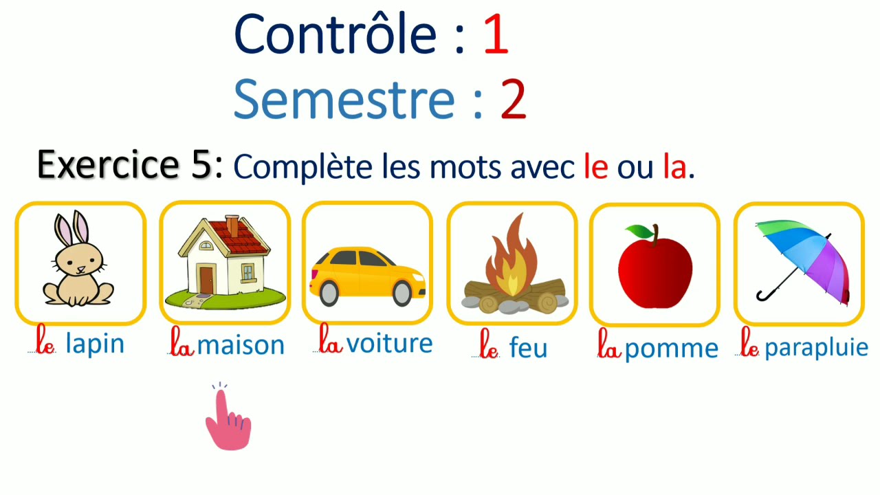 Modèle d'évaluation du 2ème semestre CP, Révision et explication