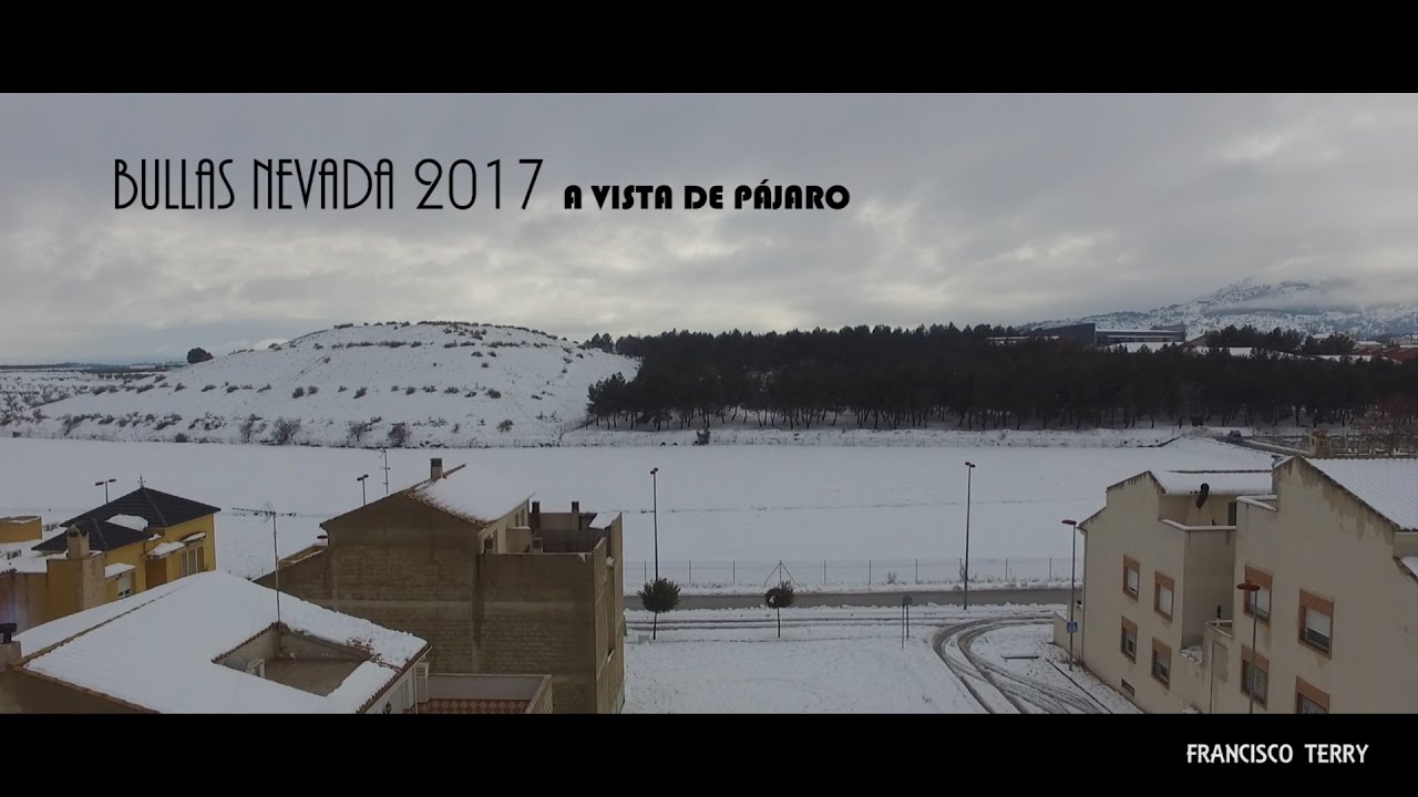 Bullas nevada 2017, a vista de pájaro