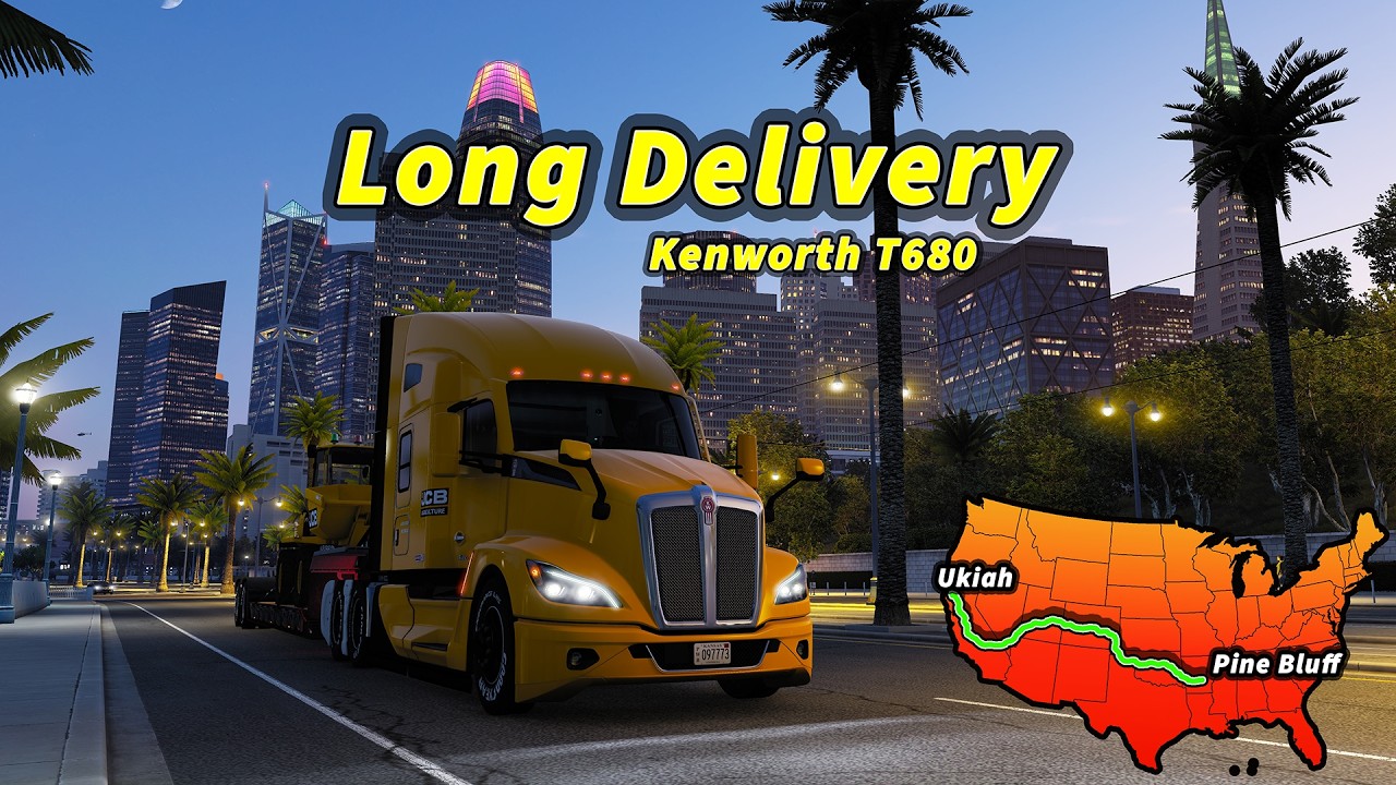 ATS Long Delivery (Arkansas to California) | American Truck Simulator