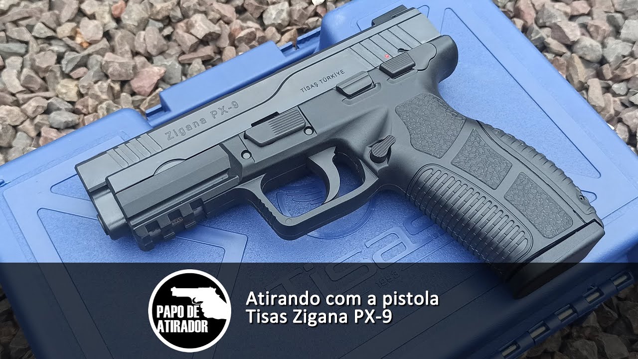 Atirando com a pistola Tisas Zigana PX-9