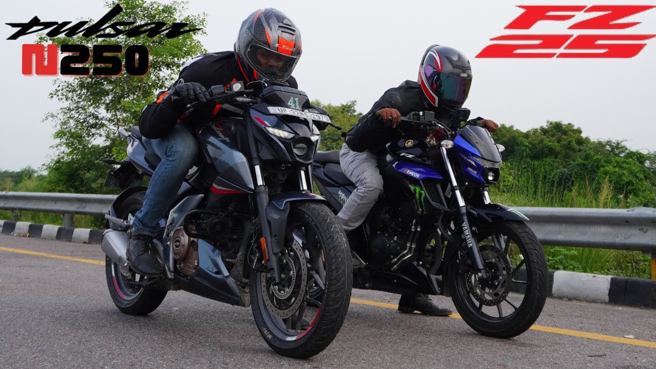 Yamaha FZ25 vs Pulsar N250  Drag Race