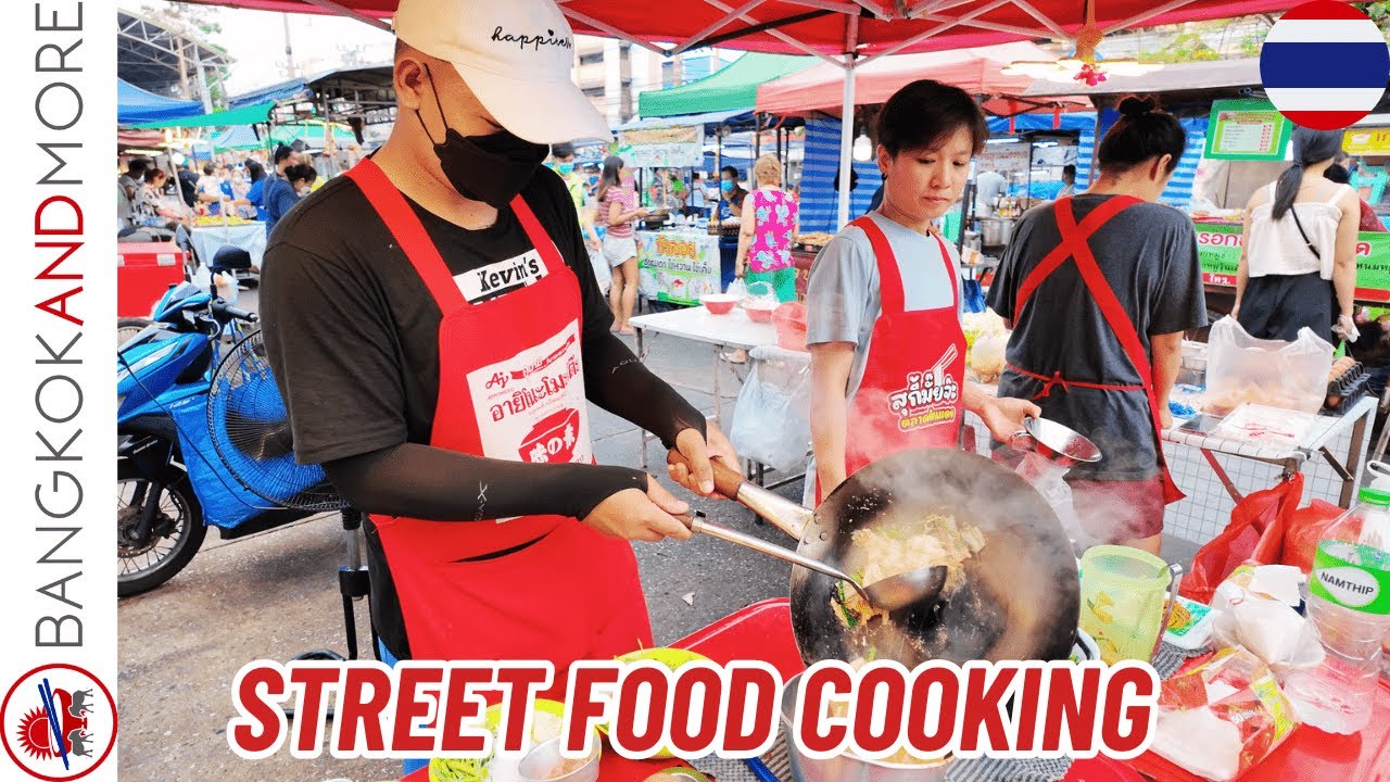 Amazing Thai STREET FOOD Cooking in BANGKOK Thailand
