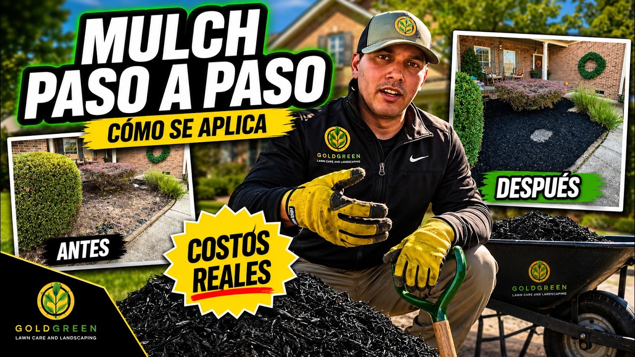 APLICAMOS MULCH ¿ VALE LA PENA ESTE SERVICIO ? TE MUESTRO CUANTO GANE Y GASTE