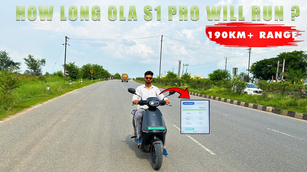 OLA S1 Pro Eco Mode Range Test || How Long OLA S1 Pro Will Run ?