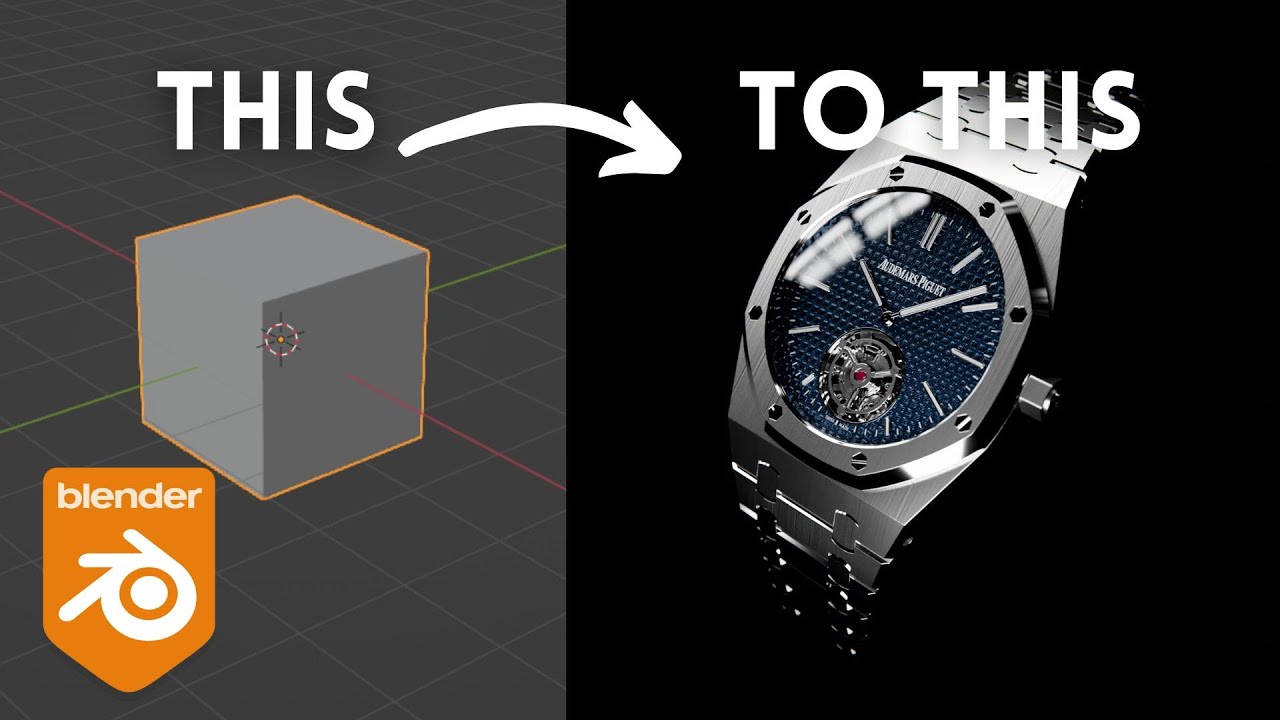 Blender Timelapse: Luxery Watch | 3D Modeling and Rendering/Texturing