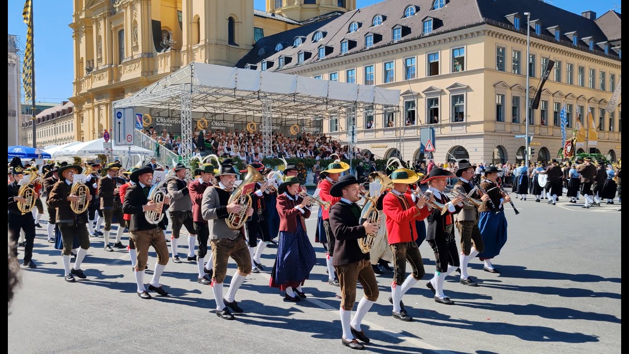 Wiesn Umzug 2025 21. September Trachtenvereine und Musikkapellen Teil 4
