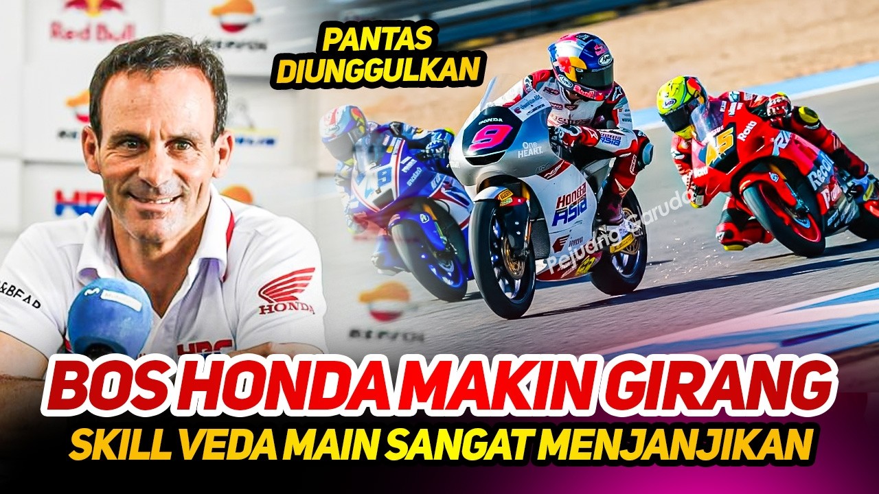 bos honda dibuat takjub🔥detik-detik veda ega main all out race perdana moto3, tembus rahasia juara