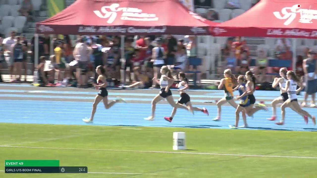 Girls U15 800m Final: 2022/23 State Track and Field Championships