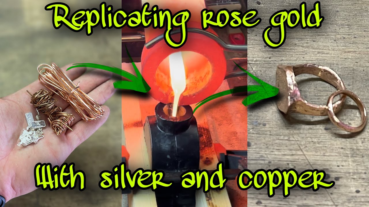 ❗️🔥MIXING SILVER AND COPPER🔥❗️looks like ROSE GOLD😱!!#melting