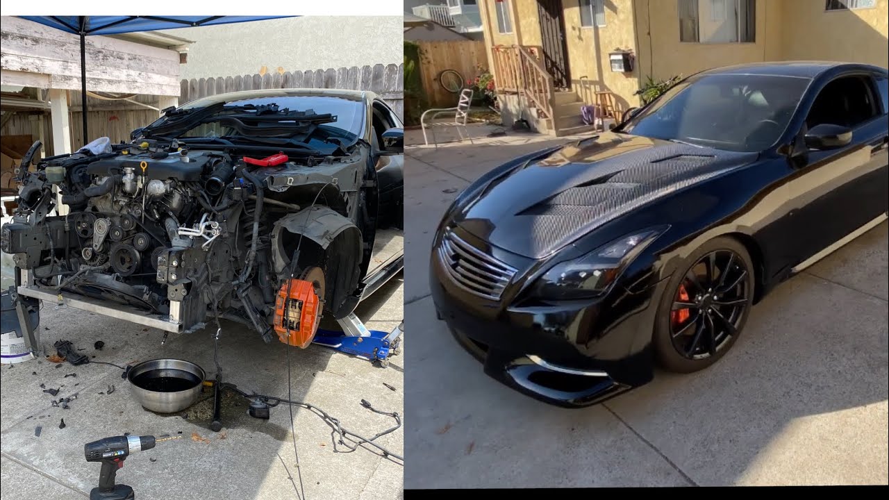 Crashed G37 rebuild finished!