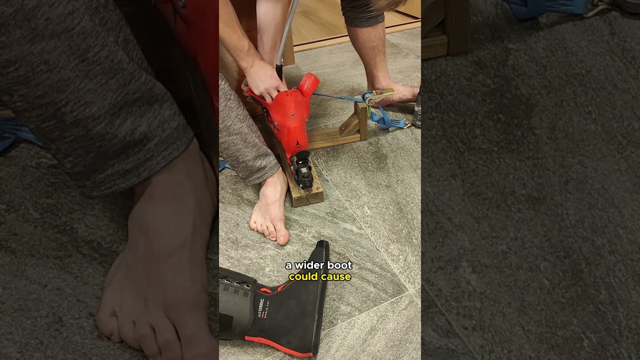 Outside of the foot pain in a skiboot #bootfit #diy #skiboots #skiing #skiboot #snow