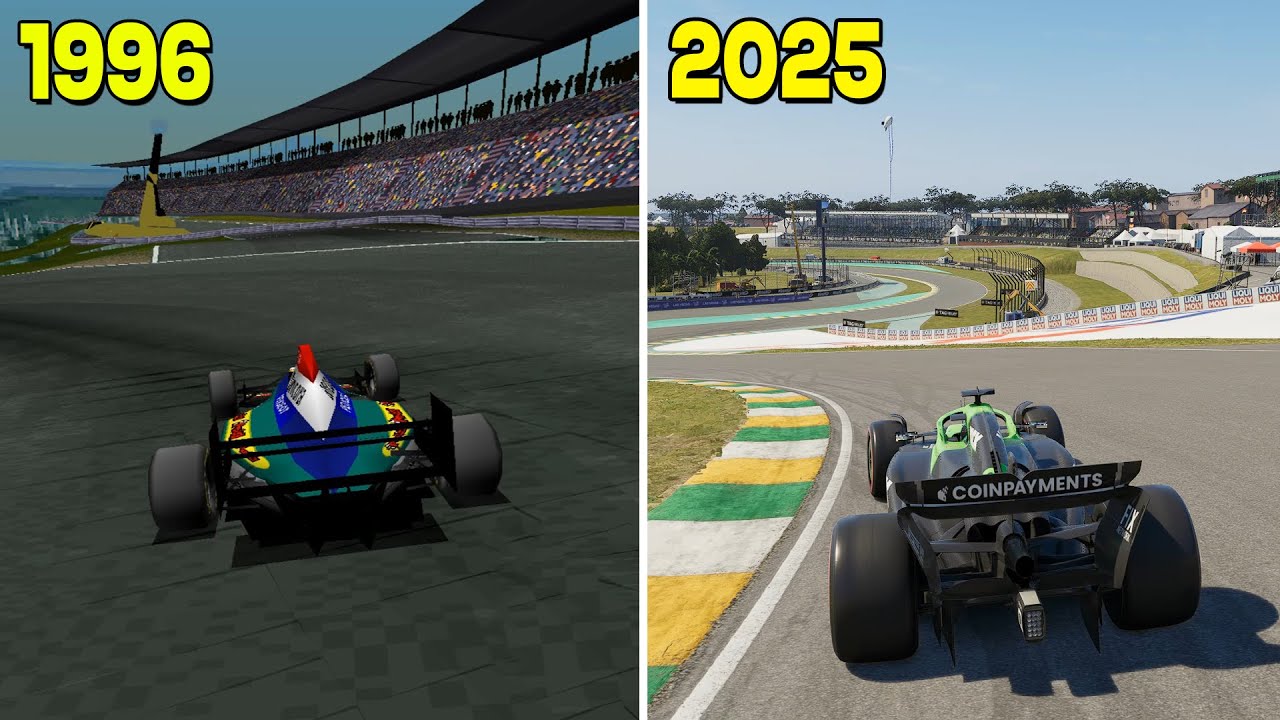 Evolution of Interlagos in F1 Games 1996 - 2025 #braziliangp