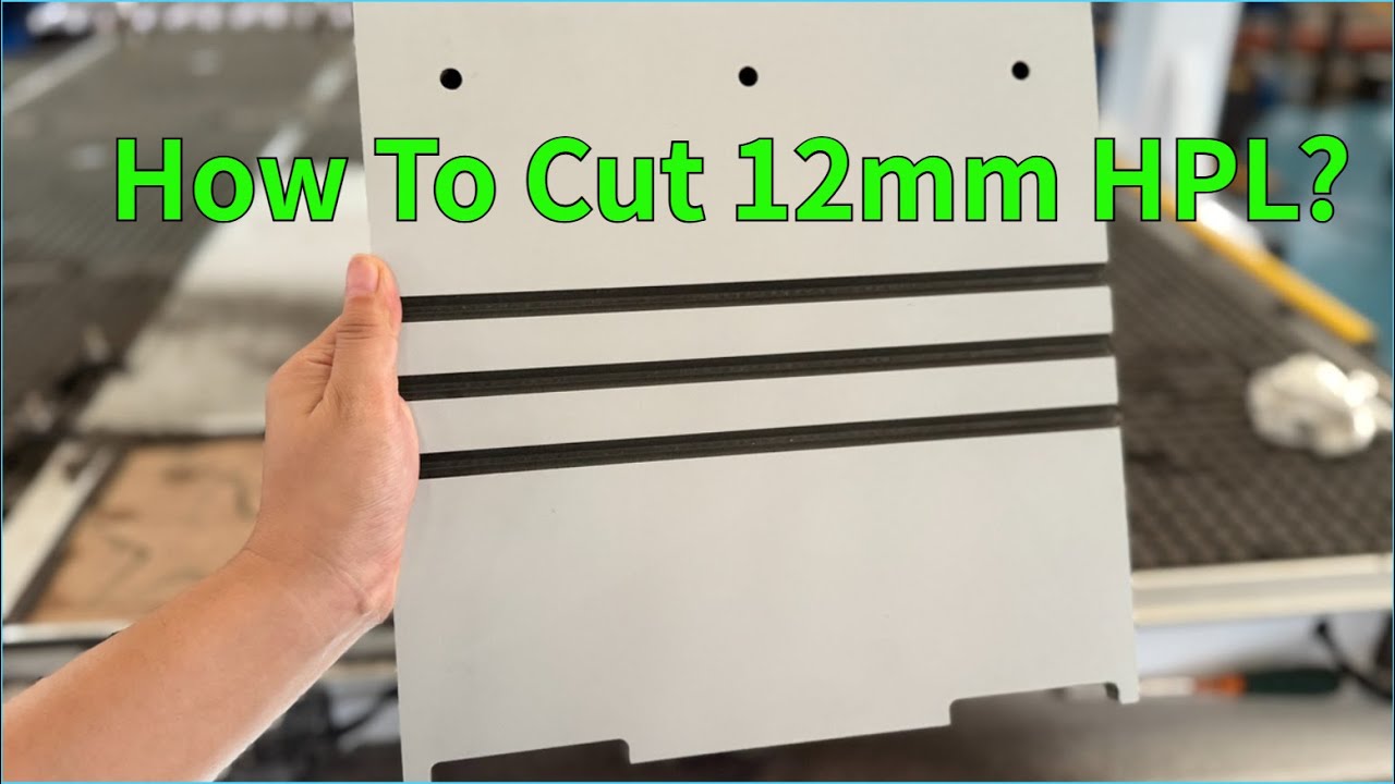 Watch This CNC Router Cut 12mm HPL board  Like Magic