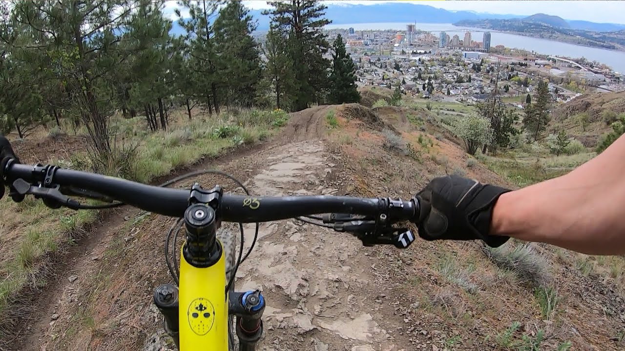 Downtown Kelowna DH // Knox Mountain // Simpson to Bottom (Uncut)