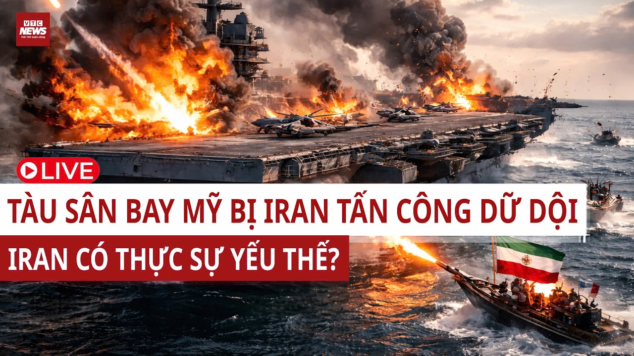 Chiến sự Trung Đông ngày 13: Tàu sân bay Mỹ bị Iran tấn công dữ dội, cục diện nghiêng về bên nào