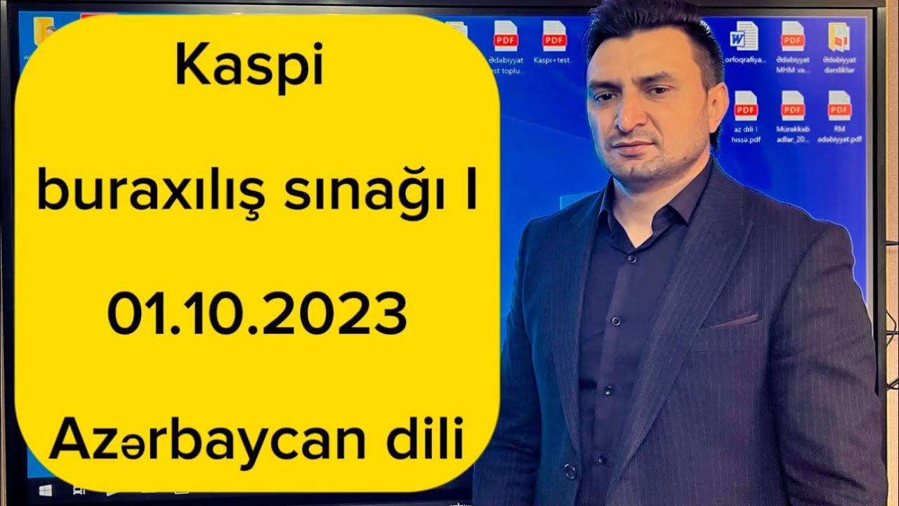 Kaspi buraxılış sınağı. 01.10.2023. (Azərbaycan dili)