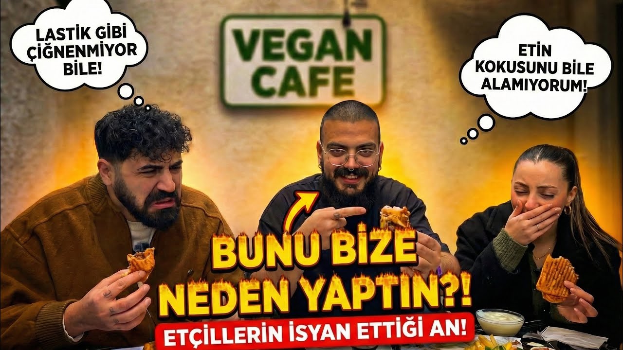 ETÇİL VS VEGAN: Etçilleri Vegan Restorana Götürdüm (Paramla Rezil Oldum!)