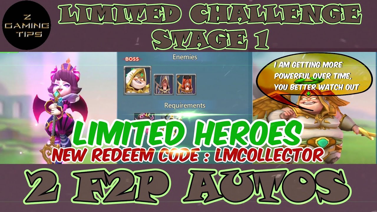 Petite Devil Limited Challenge Stage 1 - Trick vs Trick (2 F2P Auto Modes)  | Limited Heroes