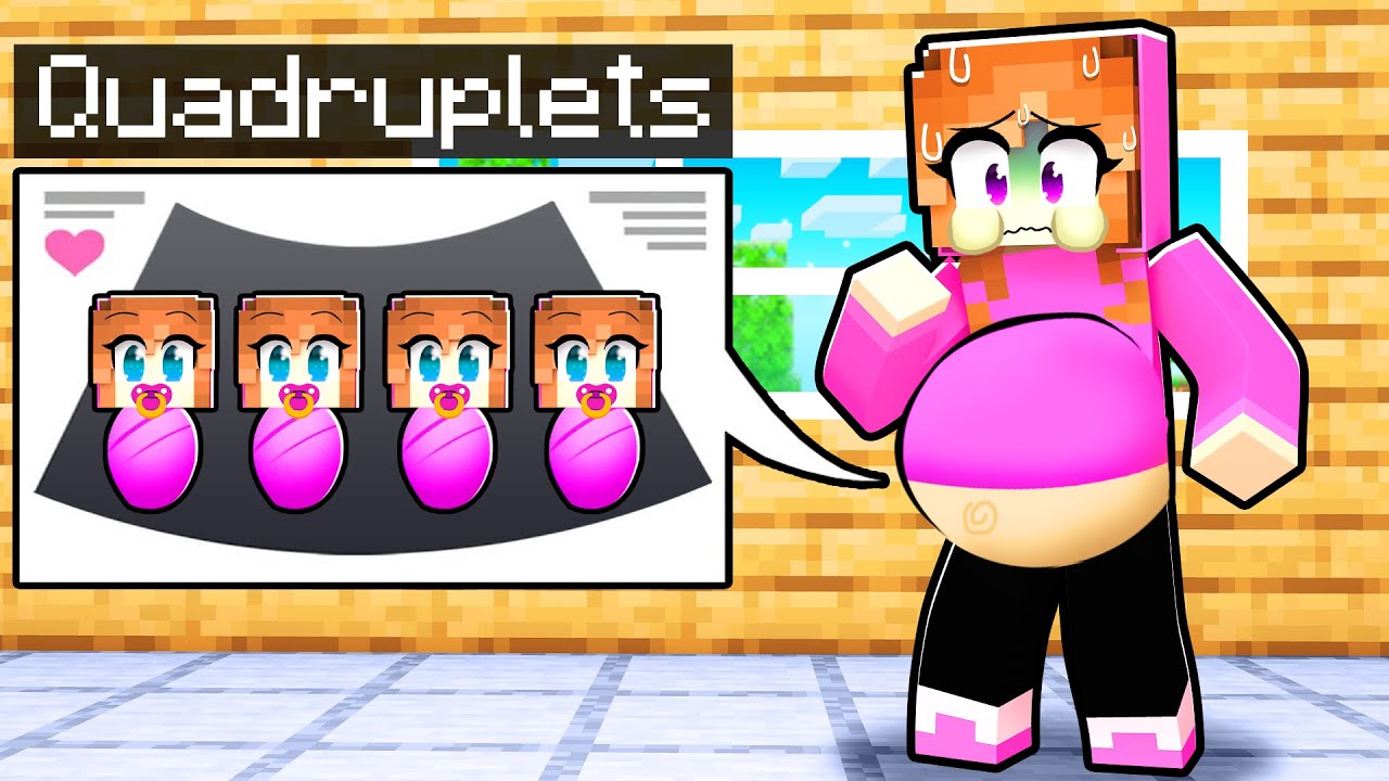 Gracie Is PREGNANT With QUADRUPLETS In Minecraft!