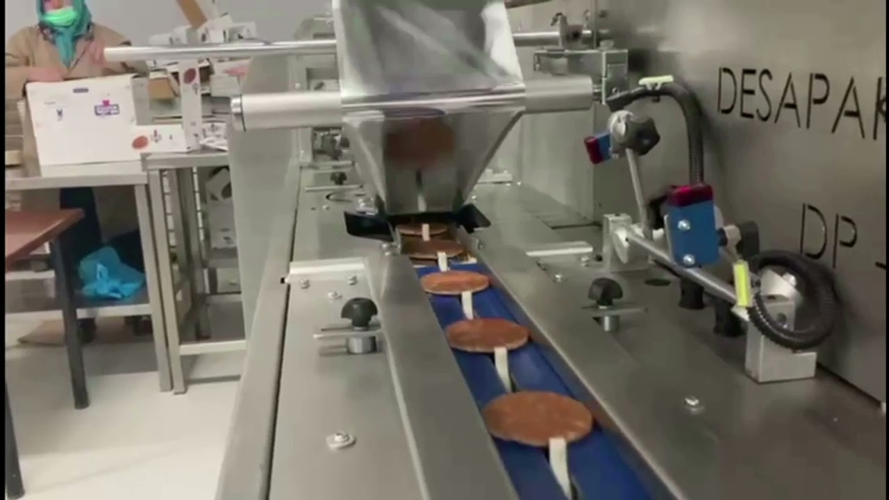 DP 350 Inline Beslemeli Yatay Paketleme Hattı  /  Inline Feeding Automatic Waffle Packing Line