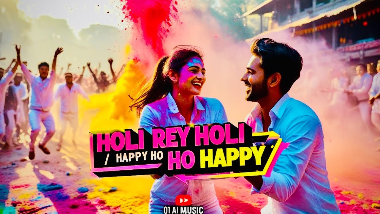 Holi Rey Holi – Happy Ho Happy (Official Holi Song 2026) | Bikram Kshetri | 01 AI Music