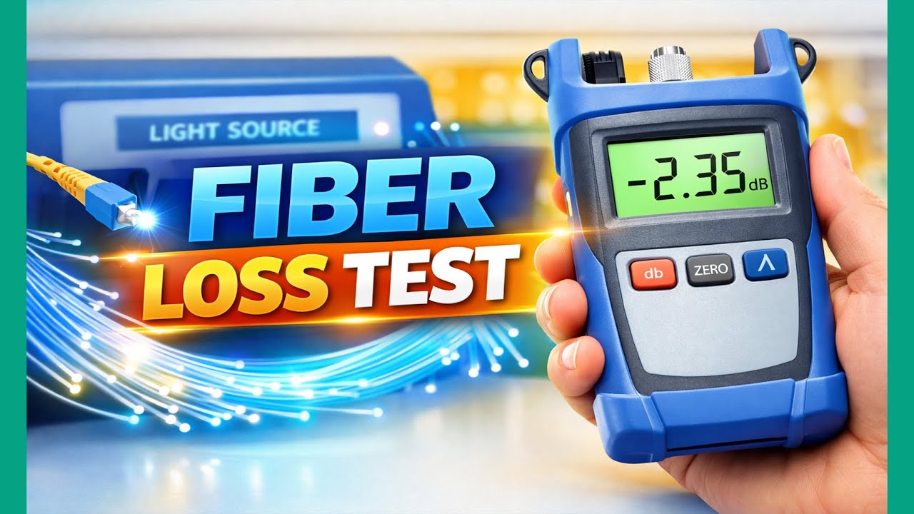 Optical Fiber Loss Testing Explained | OPM & Light Source Tutorial | Practical demonstration
