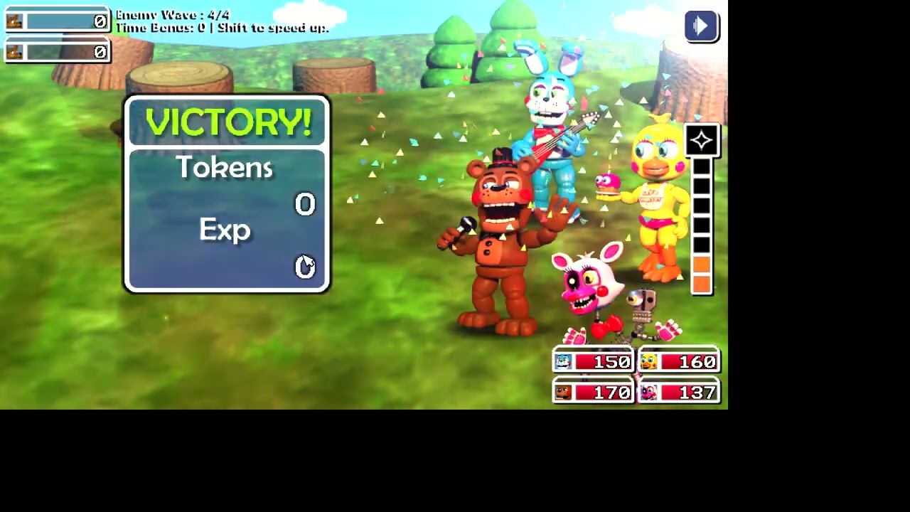 FNaF World Refreshed gameplay