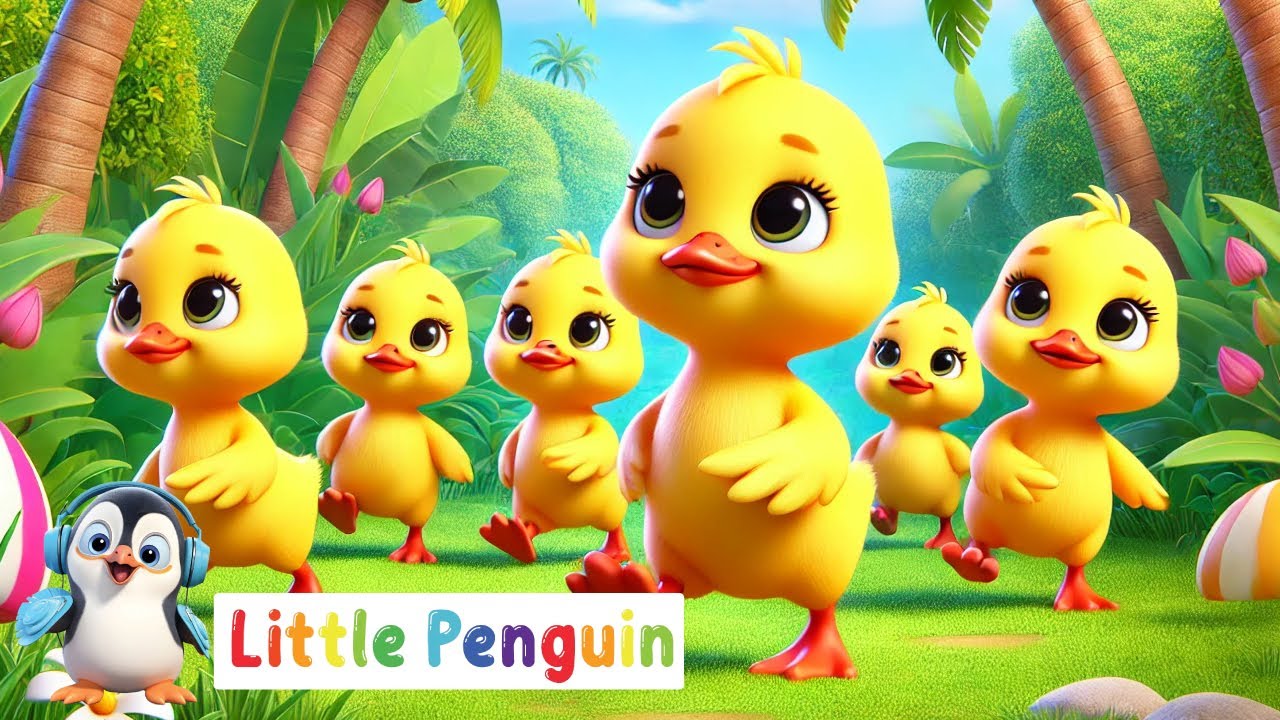 Five Little Ducks | Catchy Songs For Preschoolers | Counting 1-5 | Little Penguin