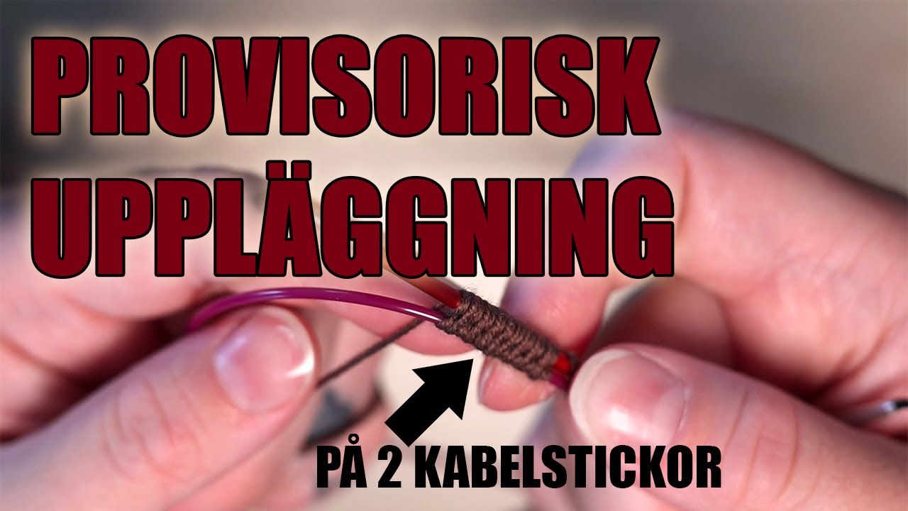 Provisorisk uppläggning - på kabelstickor [STICKNINGS TIPS]