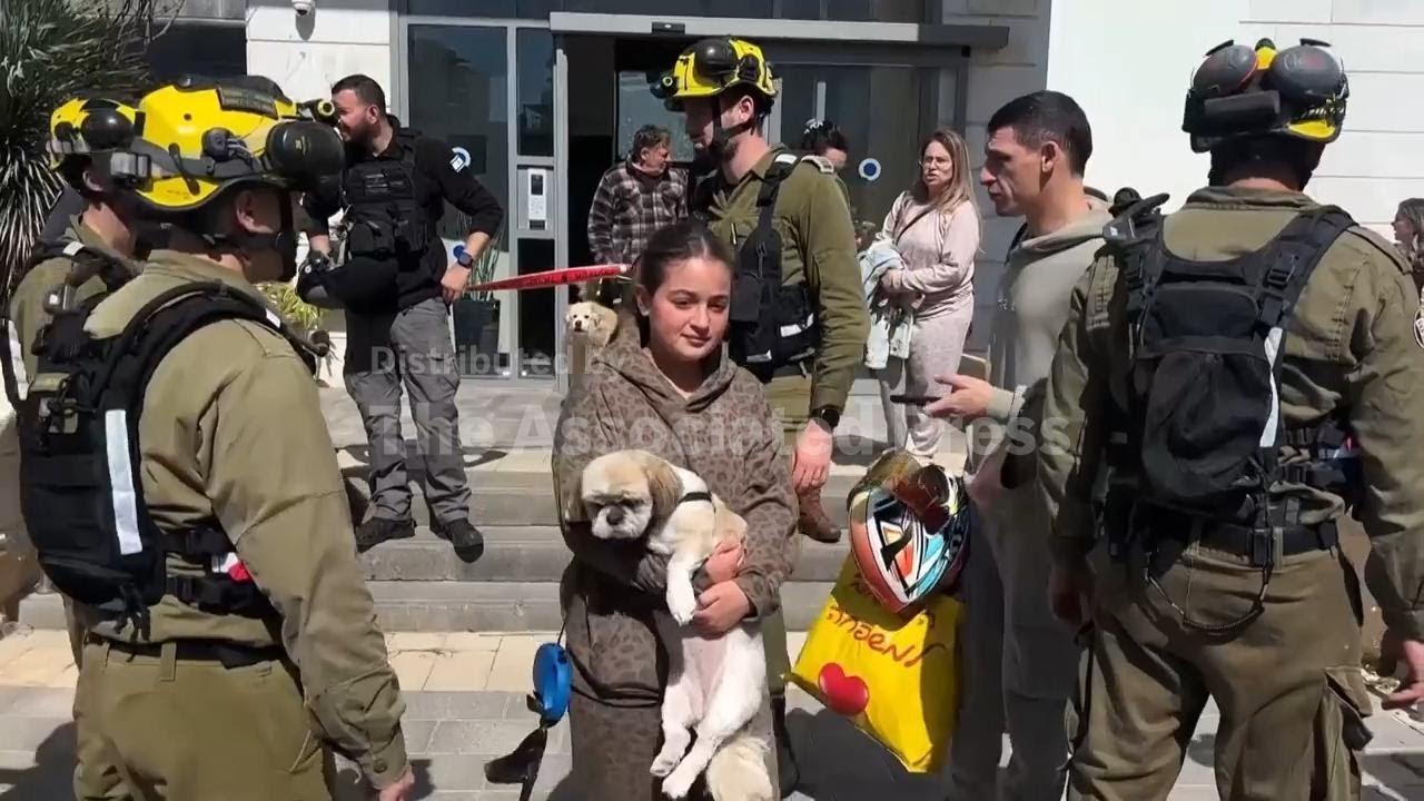 Families evacuated from damaged building as Israel intercepts Iranian missile
