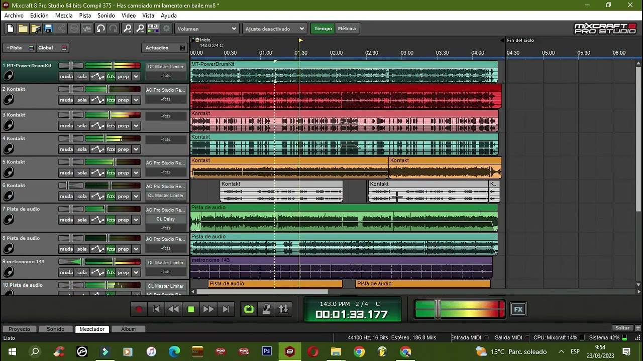 HAS CAMBIADO MI LAMENTO & ADONAI ( SECUENCIA MULTITRACKS)