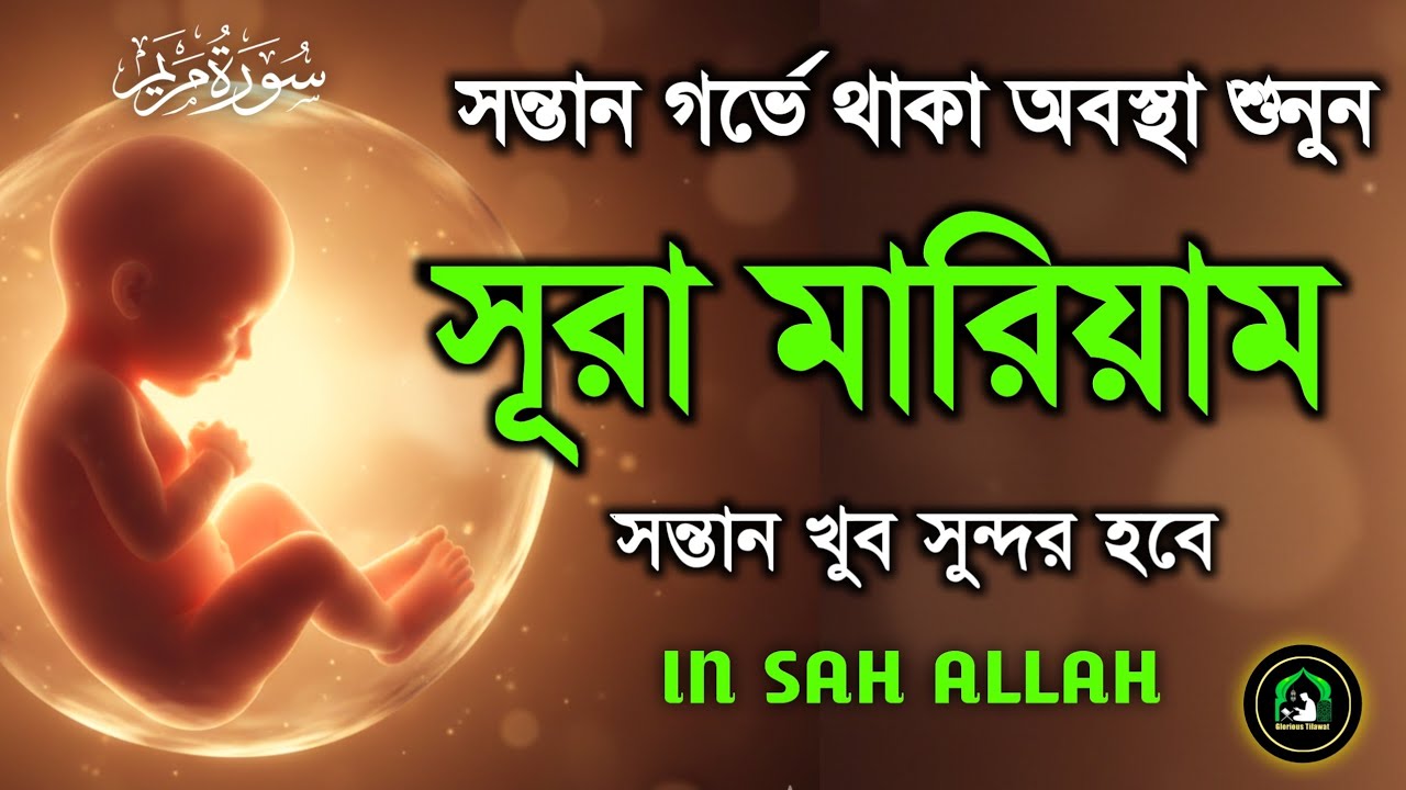 সন্তান সুস্থ রাখতে গর্ভাবস্থায় বারবার শুনুন সূরা মারিয়াম । Surah Mariyam by Alaa Aqel |