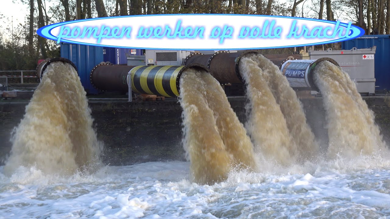 Update watersnood westhoek , de 4 pompen werken nu op volle kracht !