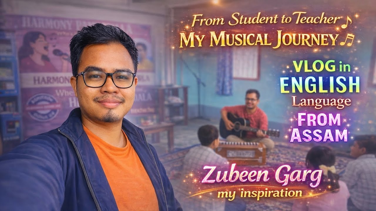 From Student to Teacher | My Musical Journey | English Vlog Assam #zubeengarg #englishspeakingvlog 