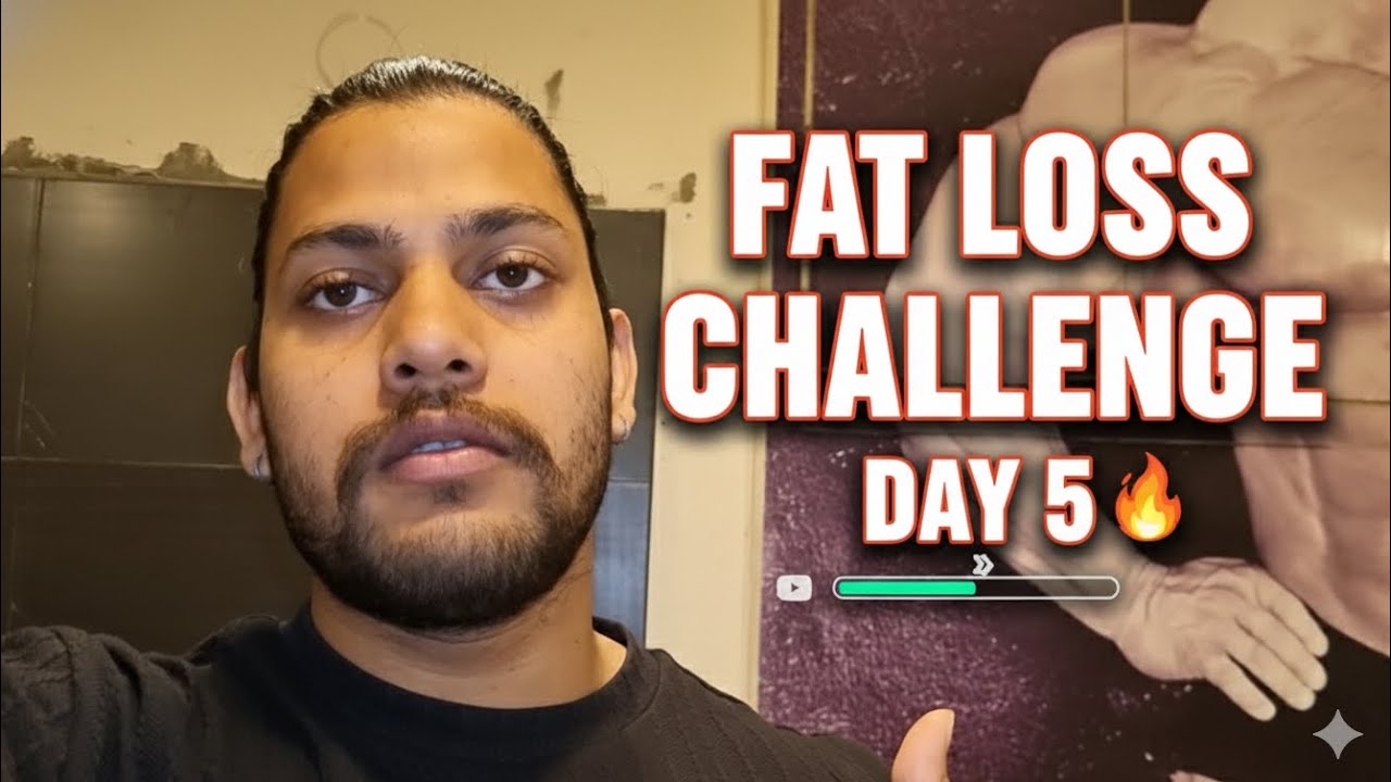 FAT LOSS CHALLENGE//DAY5// BHAI BAHUT JALDI GOOD NEWS MILEGI 😊
