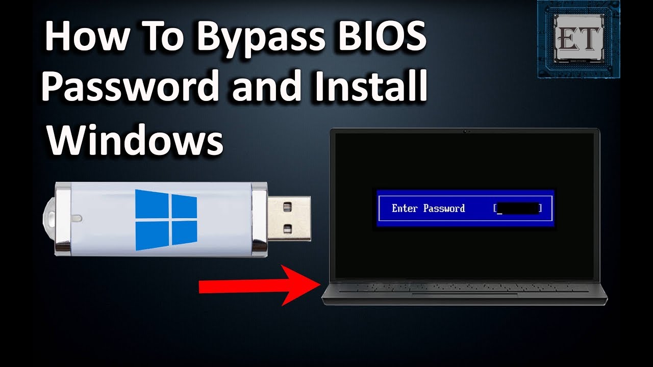 Как обойти пароль BIOS/CMOS на ноутбуках и установить Windows