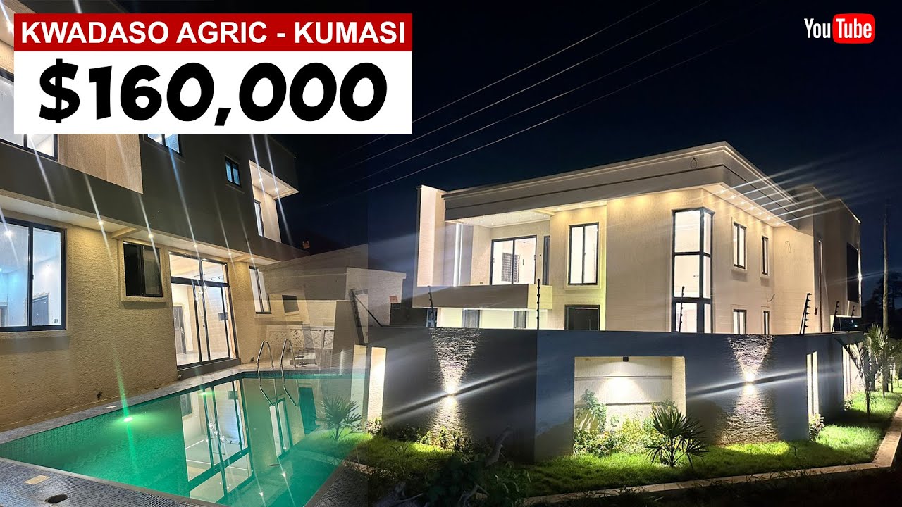 Luxurious 4 Bedroom House with Swimming Pool for Sale #Ghana #buildingahouseinghana #property #home