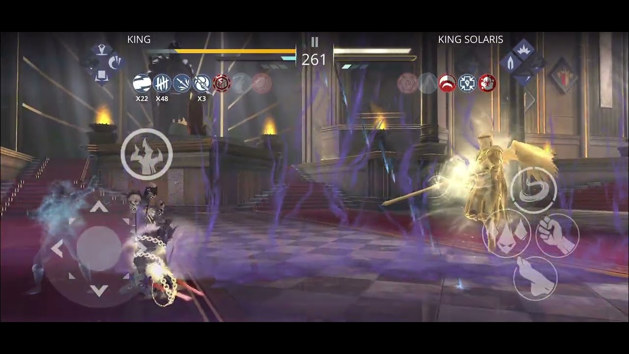 King Solaris vs Dead Forest Trad Hard Fight 😠 | Shadow Fight 3